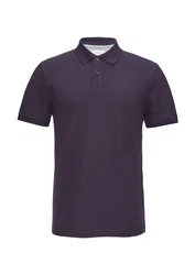 s.Oliver Kurzarmshirt Poloshirt Dunkelblau/Lila