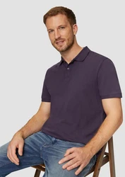 s.Oliver Kurzarmshirt Poloshirt Dunkelblau/Lila