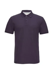 s.Oliver Kurzarmshirt Poloshirt Dunkelblau/Lila