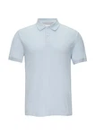 s.Oliver Kurzarmshirt Poloshirt Hellblau/Blau