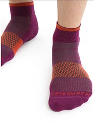 Icebreaker Sportsocken Multisport Light Mini Lila/Dunkelrot/Bordeaux