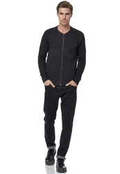 Rusty Neal Strickjacke Dunkelblau/Hellblau/Blau/Dunkelgrau