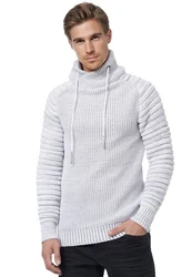 Rusty Neal Strickpullover Schalkragen Grau/Hellgrau/Silber