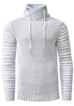Rusty Neal Strickpullover Schalkragen Grau/Hellgrau/Silber