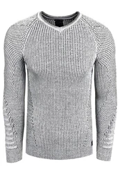 Rusty Neal Strickpullover Grau/Silber/Schwarz