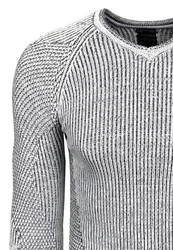 Rusty Neal Strickpullover Grau/Silber/Schwarz