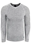 Rusty Neal Strickpullover Grau/Silber/Schwarz