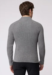 Roy Robson Strickpullover Grau/Hellgrau