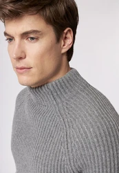 Roy Robson Strickpullover Grau/Hellgrau