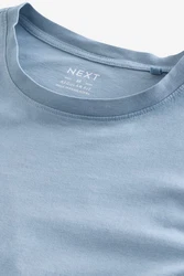 Next Essential T-Shirt mit Rundhalsausschnitt Hellblau/Blau/Grau