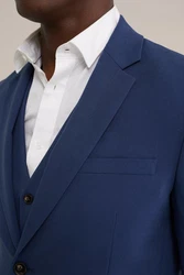 WE Fashion Jackenblazer Dunkelblau/Hellblau/Blau
