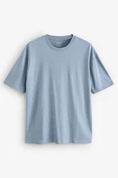 Next T-Shirt Slim Fit Rundhals Blau/Hellblau