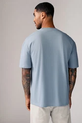 Next T-Shirt Slim Fit Rundhals Blau/Hellblau