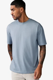 Next T-Shirt Slim Fit Rundhals Blau/Hellblau Next T-Shirt Slim Fit Rundhals Blau/Hellblau
