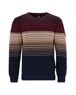 Hajo Rundhalspullover Mischfarben/Dunkelblau/Lila/Bordeaux/Dunkelrot Hajo Rundhalspullover Mischfarben/Dunkelblau/Lila/Bordeaux/Dunkelrot