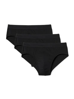 CALIDA Slip Herren 3er Pack Natural Benefit Schwarz CALIDA Slip Herren 3er Pack Natural Benefit Schwarz