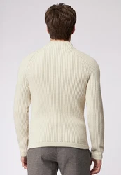 Roy Robson Strickpullover Khaki/Beige/Creme/Weiß/Gelb