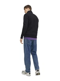 Strickpullover JORVESTERBRO QUARTER ZIP aus Baumwollmix