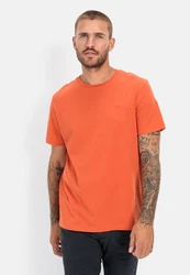 camel active T-Shirt mit Logostickerei Orange/Rot