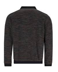 Hajo Sweatjacke Troyer Dunkelblau/Dunkelgrau/Grau/Schwarz