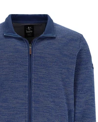 Hajo Sweatjacke Troyer Blau/Dunkelblau