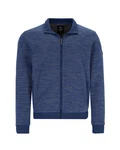 Hajo Sweatjacke Troyer Blau/Dunkelblau