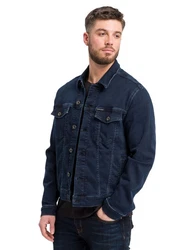 CROSS JEANS Outdoorjacke DENIM JACKET Dunkelblau/Hellblau/Blau