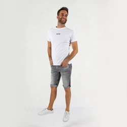 Miracle of Denim Jeansbermudas Weiß/Creme/Grau