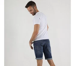 Miracle of Denim Jeansbermudas Creme/Hellblau/Weiß/Braun/Blau