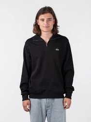 Lacoste Sweatshirt 1/4-Zip Sweater Schwarz