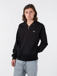 Lacoste Sweatshirt 1/4-Zip Sweater Schwarz