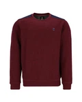 Hajo Sweatshirt Rundhals-Sweatshirt Alloverstruktur Bordeaux/Dunkelrot/Rot
