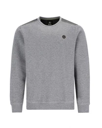 Sweatshirt Rundhals-Sweatshirt in Alloverstruktur