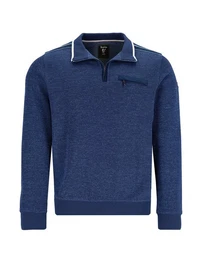 Sweatshirt Sweatshirt in Effektgarn mit Stehkragen