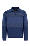 Hajo Sweatshirt Troyer Kragen Stay Fresh Bügelfrei 