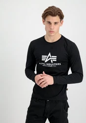 ALPHA INDUSTRIES Shirt Schwarz/Hellblau/Blau