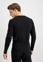 ALPHA INDUSTRIES Shirt Schwarz/Hellblau/Blau