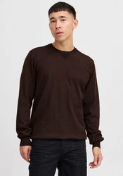 Blend Rundhalspullover Bruton Dunkelbraun/Dunkelgrün/Schwarz/Khaki/Braun