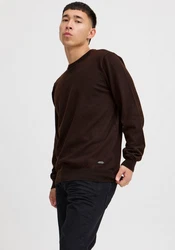 Blend Rundhalspullover Bruton Dunkelbraun/Dunkelgrün/Schwarz/Khaki/Braun