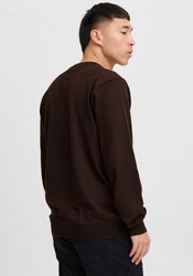 Blend Rundhalspullover Bruton Dunkelbraun/Dunkelgrün/Schwarz/Khaki/Braun