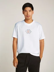 Calvin Klein Jeans T-Shirt NYC STAMP GRAPHIC Weiß/Creme/Mischfarben/Hellblau
