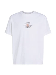 Calvin Klein Jeans T-Shirt NYC STAMP GRAPHIC Weiß/Creme/Mischfarben/Hellblau