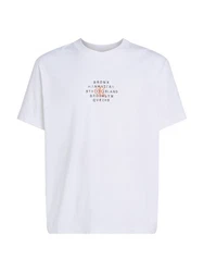 Calvin Klein Jeans T-Shirt NYC STAMP GRAPHIC Weiß/Creme/Mischfarben/Hellblau