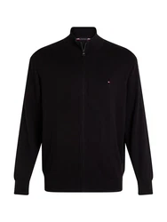 Tommy Hilfiger Cardigan BT-PIMA ORG CTN CASHMERE ZTHRU-B Schwarz