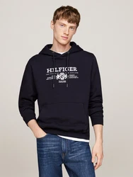 Tommy Hilfiger Sweatshirt Hoodie HILFIGER CREST EMRBO HOODY blau