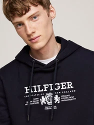 Tommy Hilfiger Sweatshirt Hoodie HILFIGER CREST EMRBO HOODY blau