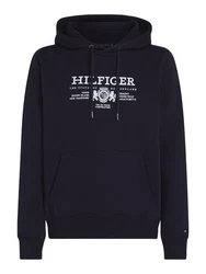 Tommy Hilfiger Sweatshirt Hoodie HILFIGER CREST EMRBO HOODY blau