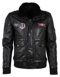 Gipsy by Mauritius Lederjacke GMCruise Schwarz/Rot/Dunkelgrün