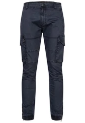Indicode Herren Cargohose August Dunkelblau/Blau