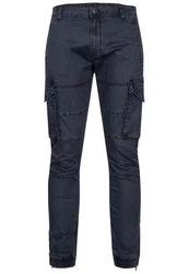 Indicode Herren Cargohose August Dunkelblau/Blau